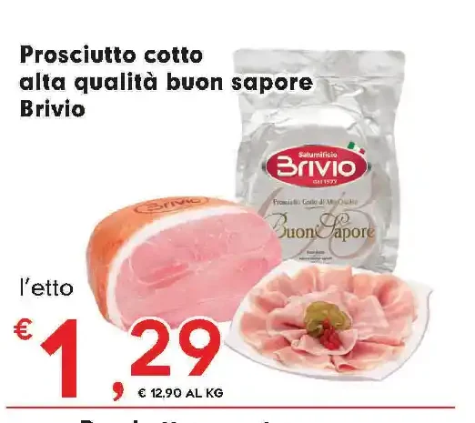 Prosciutto cotto alta qualità Brivio