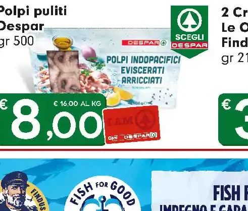 Polpi puliti Despar