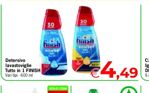 Detersivo lavastoviglie