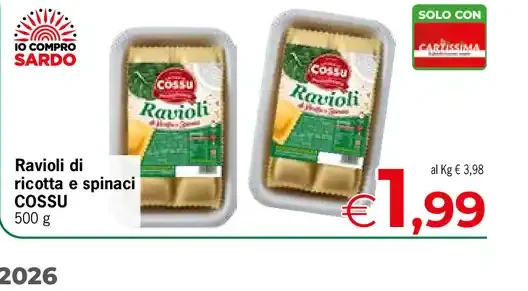 Ravioli ricotta e spinaci