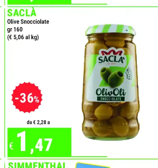 Olive snocciolate