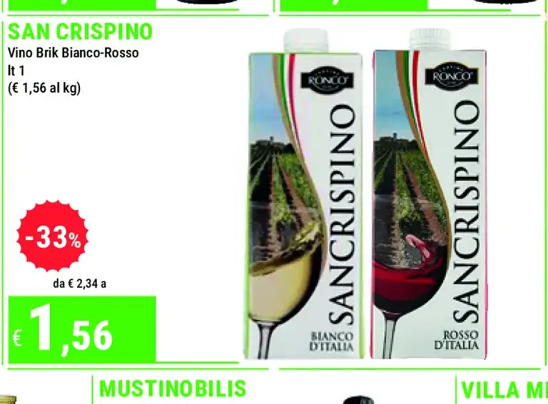 Vino Brik Bianco-Rosso