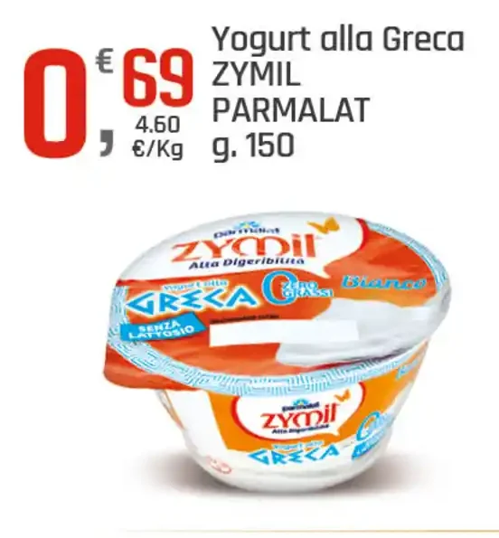 Yogurt alla greca Zymil Parmalat
