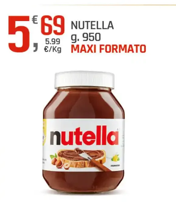 Nutella maxi formato