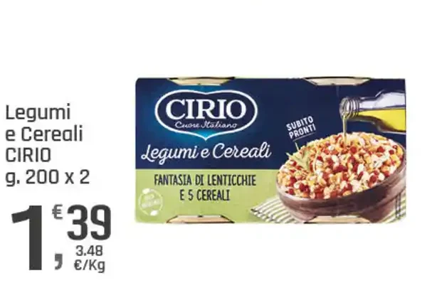 Legumi e cereali Cirio