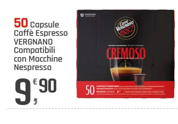 Capsule caffè espresso Cremoso compatibili Nespresso