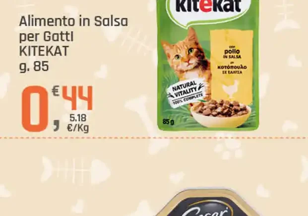 Alimento in salsa per gatti Kitekat
