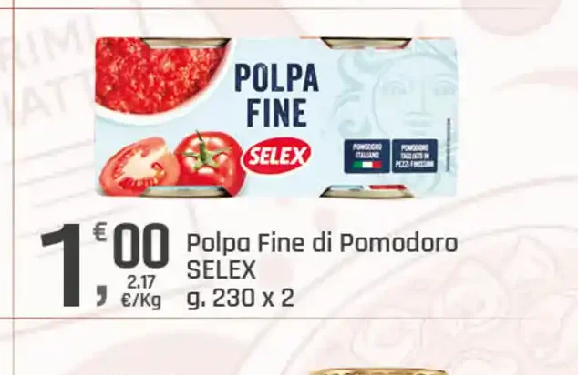 Polpa fine di pomodoro