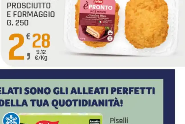 Cordon bleu prosciutto e formaggio