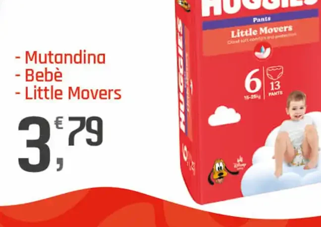 Mutandine Huggies Little Movers