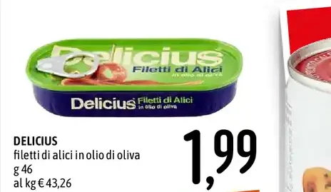 Filetti di alici in olio di oliva
