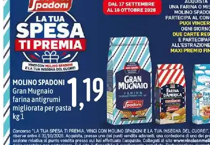 Farina antigrumi migliorata per pasta