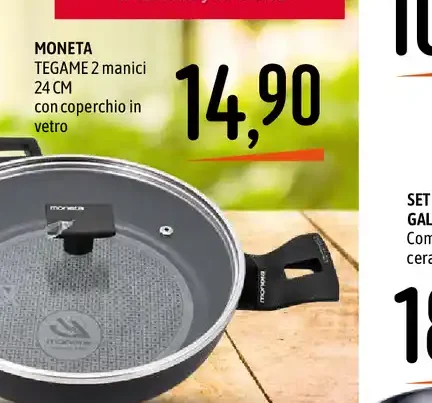 Tegame 2 manici Moneta
