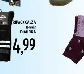 Tripack calza tennis Diadora