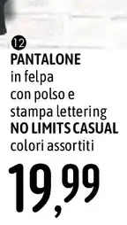 Pantalone in felpa No Limits Casual