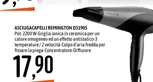 Asciugacapelli Remington D3190S