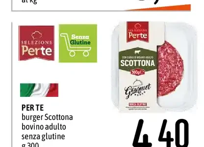Burger Scottona bovino adulto senza glutine
