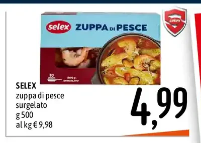 Zuppa di pesce surgelata