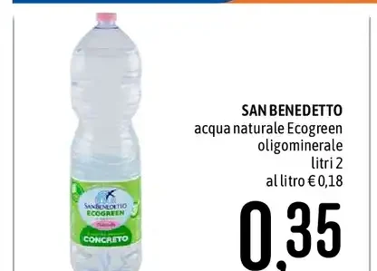 Acqua naturale oligominerale Ecogreen