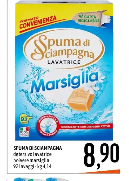 Detersivo lavatrice polvere Marsiglia Spuma di Sciampagna