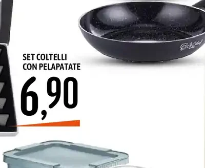 Set coltelli con pelapatate