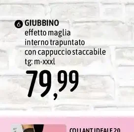 Giubbino effetto maglia uomo
