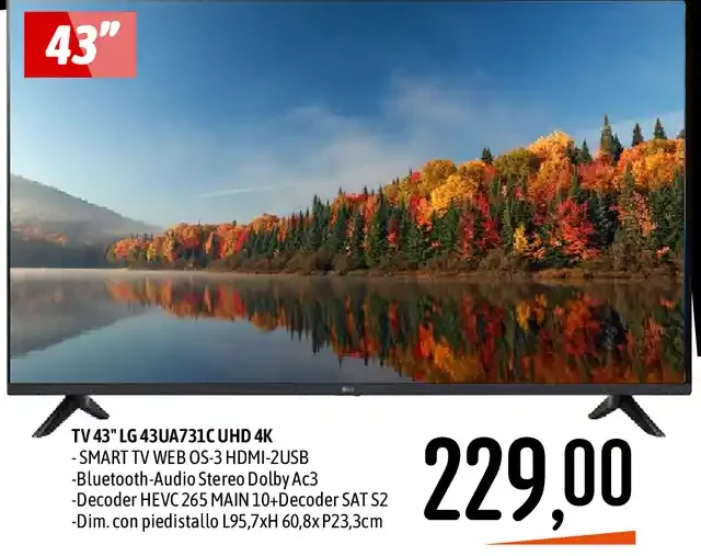 TV 43 pollici LG UHD 4K