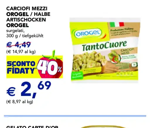 Carciofi mezzi Orogel