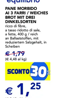 Pane morbido ai 3 farri