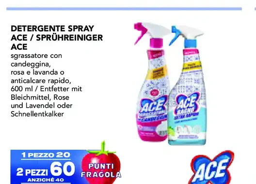 Detergente spray Ace