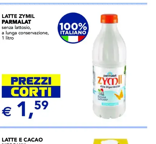 Latte Zymil Parmalat