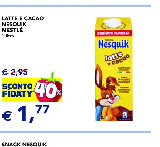 Latte e cacao Nesquik Nestlé