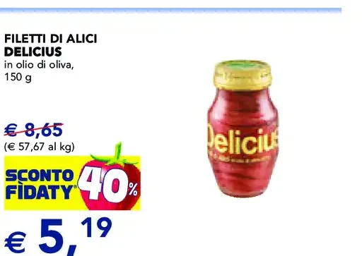Filetti di alici Delicius