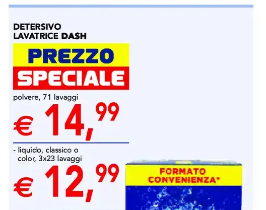 Detersivo lavatrice Dash