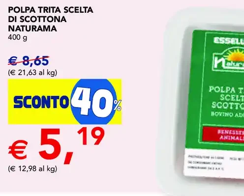 Polpa trita scelta di Scottona Naturama