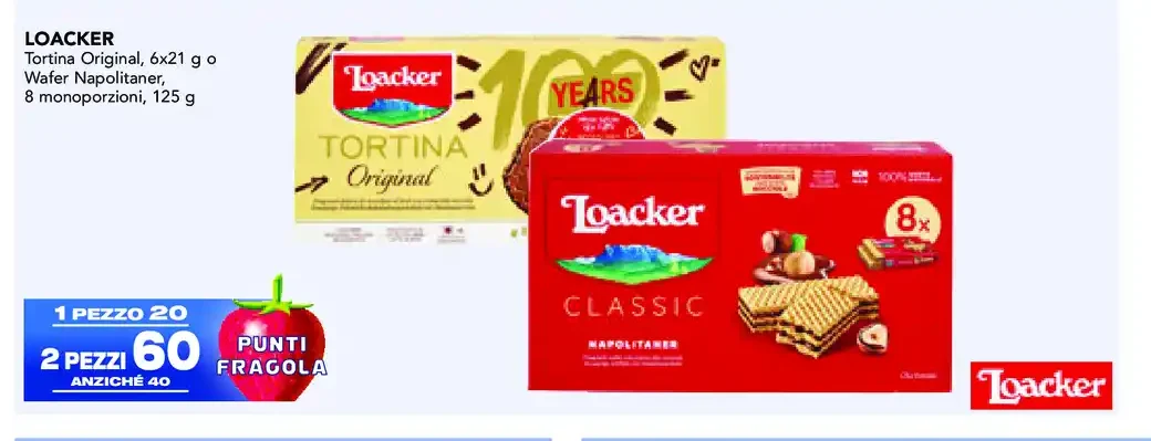 Tortina Loacker Original / Wafer Napolitaner