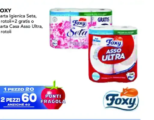 Carta igienica e carta casa Foxy