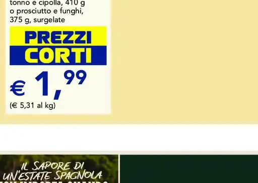 Pizza Buitoni Bella Napoli tonno e cipolla