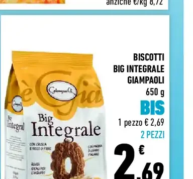 Biscotti Big Integrale Giampaoli