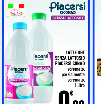 Latte UHT senza lattosio Piacersi Conad