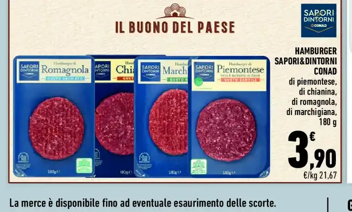 Hamburger Sapori&Dintorni Conad