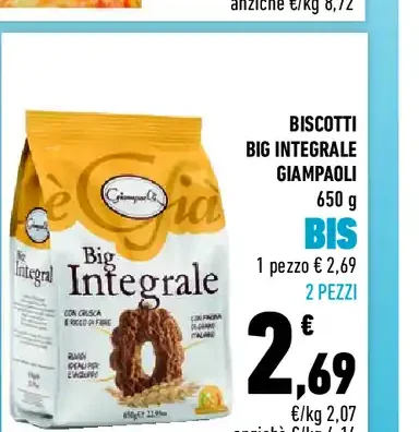 Biscotti Big Integrale Giampaoli