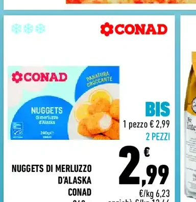 Nuggets di Merluzzo d'Alaska Conad