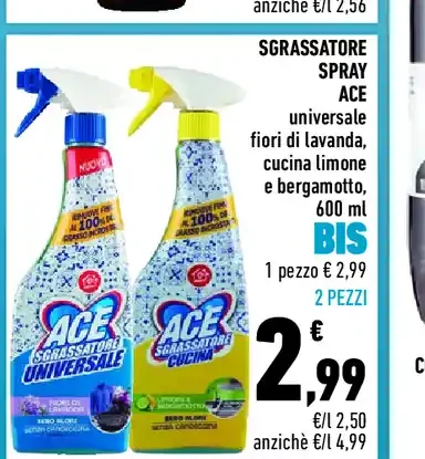 Sgrassatore spray ACE