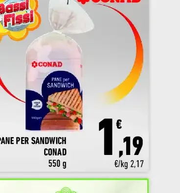 Pane per sandwich Conad