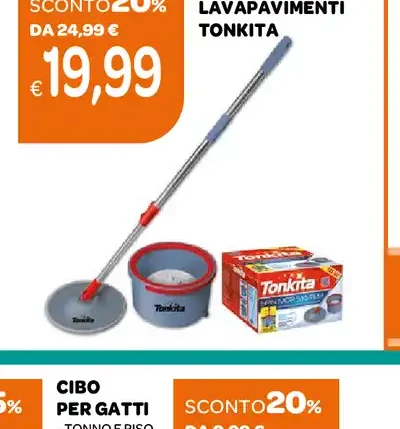 Spin mop sistema lavapavimenti