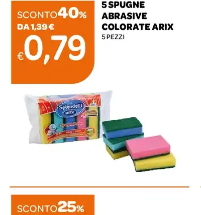 Spugne abrasive colorate