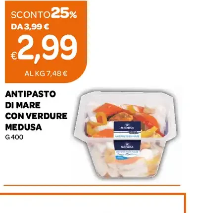 Antipasto di mare con verdure