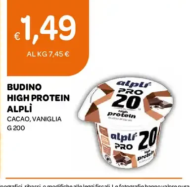 Budino High Protein Alplì