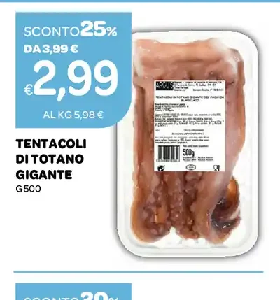 Tentacoli di totano gigante